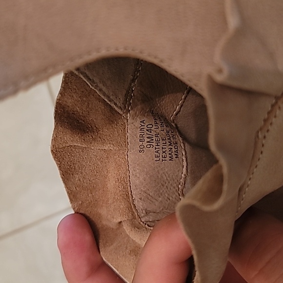 Sole Society Tan Booties Size 9 - Picture 6 of 6